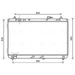 Arrefecedor do motor AVA COOLING KA2183