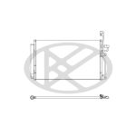 Condensador, sistema de ar condicionado KOYORAD CD460583