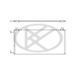 Condensador, sistema de ar condicionado KOYORAD CD310820