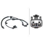 Sensor do ABS traseiro, direito HELLA 6PU 012 679-861