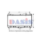 Radiateur moteur AKS DASIS 210099N