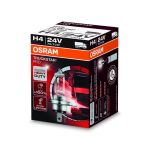 Lámpara incandescente halógena OSRAM H4 Truckstar Pro Plus 100% 24V, 75/70W