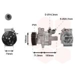Compressor, ar condicionado VAN WEZEL 4000K317