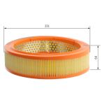 Filtro de ar BOSCH FILTRY F 026 400 821