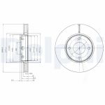 Disque de frein DELPHI BG4127
