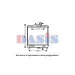 Radiateur moteur AKS DASIS 510079N