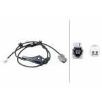 Sensor do ABS traseiro, direito HELLA 6PU 358 252-381