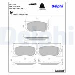 Jeu de plaquettes de frein DELPHI LP3768