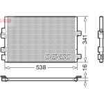 Condensatore, impianto di climatizzazione DENSO DCN23028