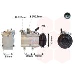 Compressor, ar condicionado VAN WEZEL 8200K197