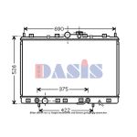 Arrefecedor do motor AKS DASIS 140062N