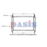 Radiateur moteur AKS DASIS 010009N