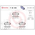 Jeu de plaquettes de frein BREMBO Xtra P 50 045X, avant