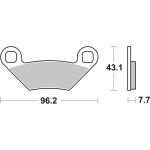 Bremsbelagsatz, ohne Straßenzulassung BREMBO 07PO11SD