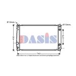 Radiateur moteur AKS DASIS 210164N
