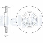 Disque de frein DELPHI BG9177C
