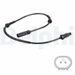 Sensor do ABS traseiro, direito DELPHI SS20804