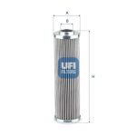 Filtro, sistema hidráulico UFI 85.221.00
