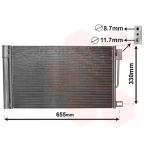 Condenseur (climatisation) VAN WEZEL 17005314