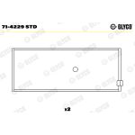 Cojinete de biela GLYCO 71-4229 STD