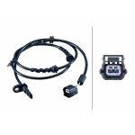 Sensor do ABS traseiro, direito HELLA 6PU 358 252-541