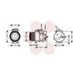 Compressor, ar condicionado VAN WEZEL 3000K429