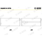 Jeu de palier de vilebrequin GLYCO H069/4 STD