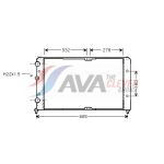 Radiateur moteur AVA COOLING VNA2191