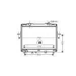Radiateur moteur AVA COOLING KA2069