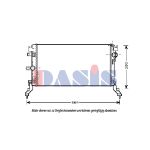 Arrefecedor do motor AKS DASIS 180069N