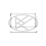 Condensador, sistema de ar condicionado KOYORAD CD080617M