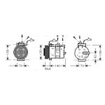 Compresseur de climatisation AVA COOLING SBAK054