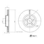 Disco de travão FEBI BILSTEIN 196211, 1 Peça