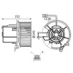 Ventilador da cabina MAHLE AB 147 000S