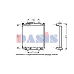 Radiateur moteur AKS DASIS 360016N