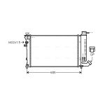 Radiateur moteur AVA COOLING PEA2141