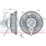 Frizione, ventola radiatore NISSENS 86377