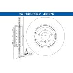 Bremsscheibe ATE 24.0130-0276.2, 1 Stück