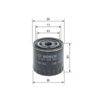 Filtro de óleo BOSCH 0 451 103 353