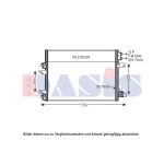 Condensador, sistema de ar condicionado AKS DASIS 522079N