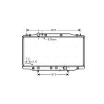 Radiateur moteur AVA COOLING HD2218