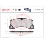 Jeu de garnitures de frein BREMBO P 65 021