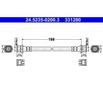 Tubo flessibile del freno ATE 24.5235-0200.3
