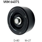 Polia guia, correia trapezoidal SKF VKM 64071