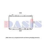 Radiateur moteur AKS DASIS 100077N