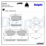 Jeu de plaquettes de frein, frein à disque DELPHI LP2073