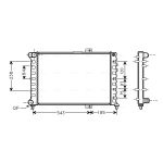 Radiateur moteur AVA COOLING ALA2075