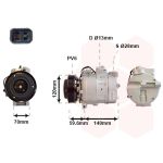 Compresseur de climatisation VAN WEZEL 4700K065