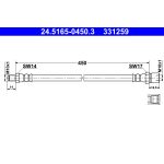 Tubo flessibile del freno ATE 24.5165-0450.3