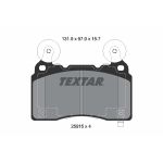 Kit de plaquettes de frein, frein à disque TEXTAR 2591501, Avant